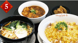 焼豚入り黄金炒飯＆ハーフらーめんセット